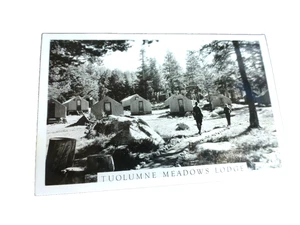 POSTAL FOTO REAL VINTAGE YOSEMITE TUOLUMNE MEADOWS LODGE 1948 - Imagen 1 de 2