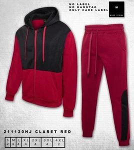 Men's Fleece Zip-Up Sweatsuit Set – Comfort and Style. - Picture 1 of 7