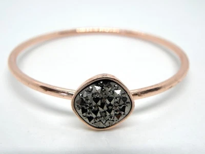 Anillo Joyería Mujer LC Lauren Conrad Firmado Cristal Tono Oro Rosa - Talla 6 Foto 1 de 4