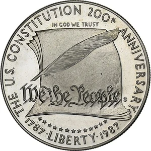 [#1165150] United States, Dollar, 1987, U.S. Mint, Proof, Silver, MS, KM:220 - Picture 1 of 2