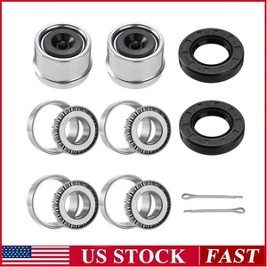 2 Set Fits 25mm Axles Trailer Wheel Hub Kit, 30205 Bearings High Performance US - Picture 1 of 16