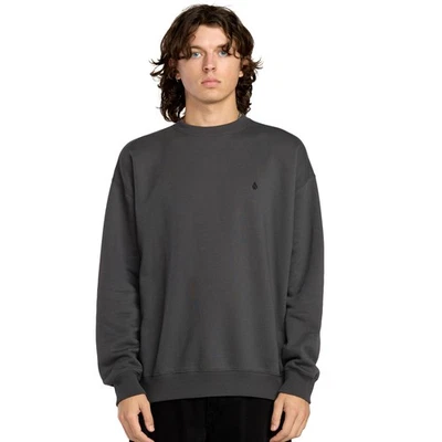Volcom Single Stone PW Crew Sweatshirt - Asphalt Black - Bild 1 von 4