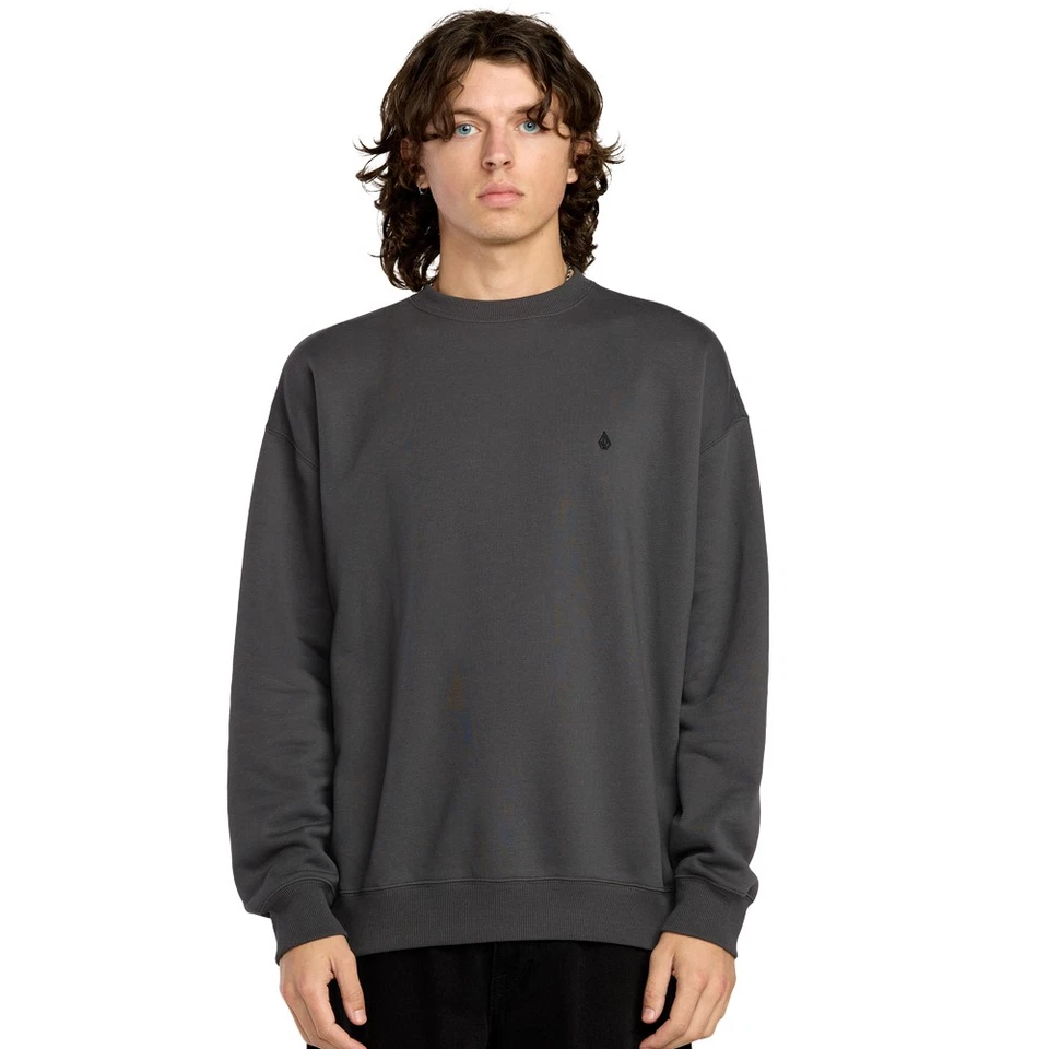 Volcom Single Stone PW Crew Sweatshirt - Asphalt Black - Bild 1 von 4