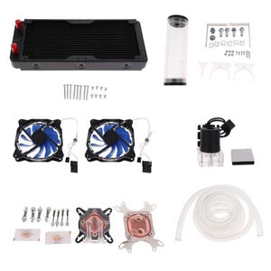 PC Water Cooling Radiator Kit Pump Reservoir CPU Video Card - Afbeelding 1 van 7