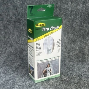 7’ Peel & Stick Tarp Zipper Door Add To Any Tarp For Easy Access Homax Cinchtite - Picture 1 of 13