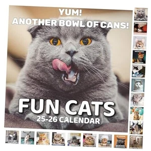 2025-2026 Wall Calendar - Cats Calendar 2025-2026 Wall, Jul.2025 - Dec.2026, - Picture 1 of 7