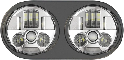 Faro LED Probeam cromado Custom Dynamics 1998-2013 Harley Road Glides FLTR Foto 1 de 2