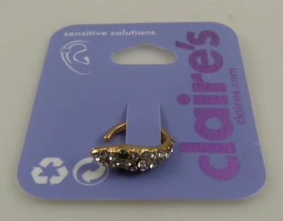 Brinco de punho envoltório de orelha cristais de cobra Claire's - Imagem 1 de 4