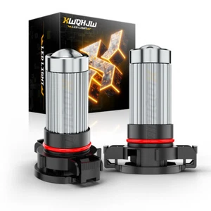 Pair 5202 H16 LED Fog Lamp Light for Chevy Avalanche 2007-2013 6000K White Bulbs - Foto 1 di 12