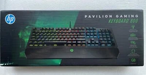 HP Pavilion Gaming Mechanic Keyboard 800 L44427-031 USB Wired LED UK Layout NEW - Picture 1 of 11