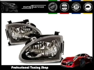 Phares Avant LPHO26 HONDA CRX DEL SOL 1992 1993 1994 1995 1996 1997 NOIR - Imagen 1 de 2