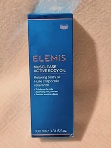 ELEMIS MUSCLEASE ACTIVE Body Oil 100ml/3.3oz Relieves Soothes Muscle New - Picture 1 of 9