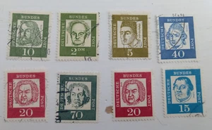 German stamps with composers x8 - Picture 1 of 8