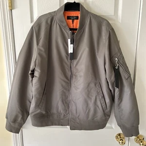Brand New Rag & Bone Manston Bomber Jacket size XL Dark Grey $595 - Picture 1 of 12