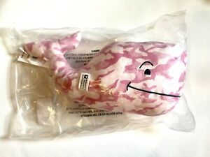 NWT Vineyard Vines Pink Battle Camo Breast Cancer Awareness Whale Plush 16" Long