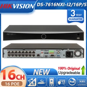 US CA Stock Hikvision 16-ch 1U 16 POE 4K NVR 2SATA H.265 DS-7616NXI-I2/16P/S Lot - Picture 1 of 18