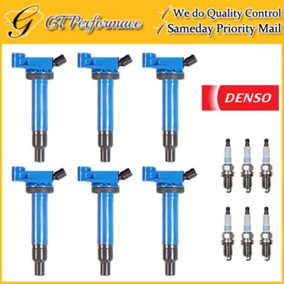 Performance Ignition Coil & DENSO Spark Plug 6PCS for ES300/ Avalon Camry Sienna - Изображение 1 из 4
