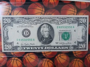 1977 $20 Twenty Dollar Bill Federal Reserve Note Vintage United States - Picture 1 of 6