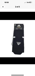 NEW Adidas Adizero Football Crew Socks, Men's Shoe Size 12-16, XL, Black - Picture 1 of 2