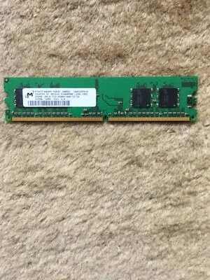 Micron MT4HTF3264AY-53EB1 PC2-4200U-444-12-C0 P/N 355949-888 256MB Memory RAM - Image 1 of 2