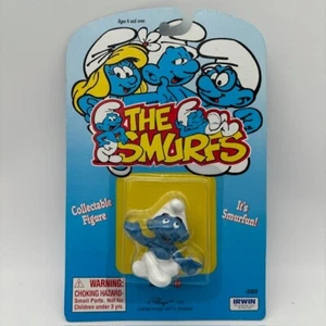 Pitufos 20423 Yoga Pitufo Figura Sentada Piernas Cruzadas Schleich Peyo Estatuilla Tarjeta - Imagen 1 de 7