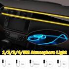 1/2/3/4/5M Wnętrze samochodu RGB LED Listwa świetlna Neon USB Lam< Światłowód Boże Narodzenie