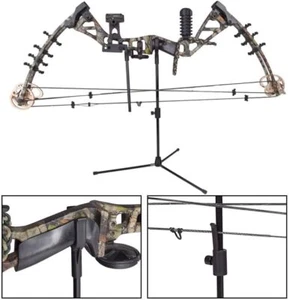 Archery Bow Stand Lightweight Recurve Bow Rack Holder Longbow Takedown Hunting - Picture 1 of 8