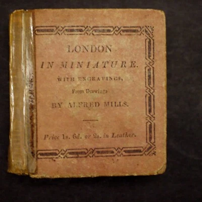 ** Rare London in Miniature ** By Alfred Mills Engravings of Buildings Etc 1818 - Image 1 of 4