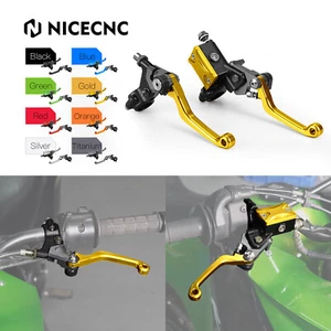 7/8" Hydraulic Brake & Cable Clutch Lever Set Assembly For Suzuki RM RMZ RMX - Picture 1 of 17