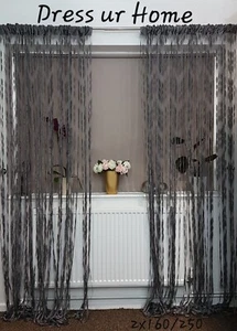Grau Gärtner Saitennetz Jacquard Terrasse Französische Tür - Bild 1 von 4