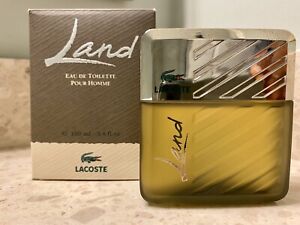 Land by Lacoste  3.4oz 100ml Eau de Toilette Splash- Rare, NEW