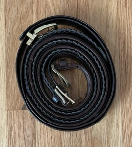4er Set schwarz & braun echt gebunden Leder Gürtel Herren Gr. 38 NEU - Bild 1 von 8