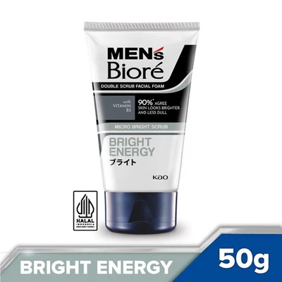 MEN'S BIORE Double Scrub Bright Clean (50g) - Image 1 of 4