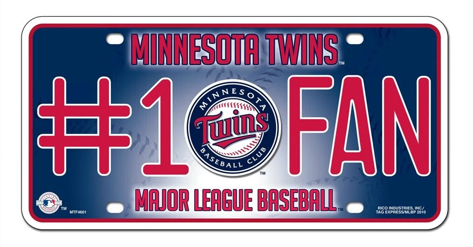 Minnesota Twins License Plate #1 Fan - Image 1 of 1