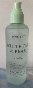 Olio corpo Pink Sky BIANCO TÈ E PERA 8,11 oz nuovo/inutilizzato. - Foto 1 di 2