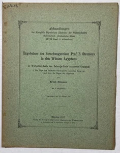 Ergebnisse der Forschungsreisen Prof. E. Stromers in den Wüsten Ägyptens 1917 - Imagen 1 de 1