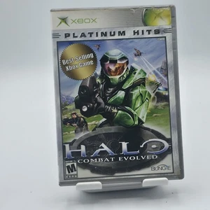 Halo Combat Evolved Platinum Hits Microsoft Xbox Video Game Complete M Rated Y2K - Picture 1 of 3