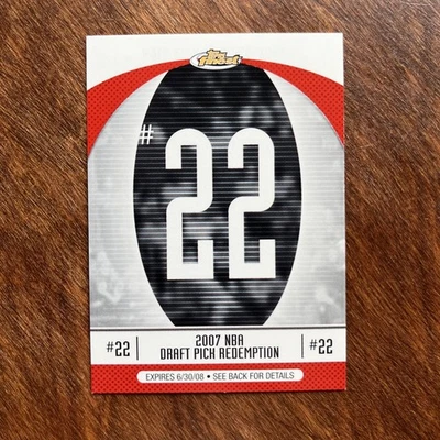 2006-2007 Topps Finest NBA Draft Pick Redemption #22 Jared Dudley caducado Foto 1 de 2