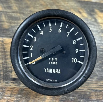 Tacómetro Yamaha vintage calibre RPM Nippon Seiki Japón OEM sin probar Foto 1 de 4