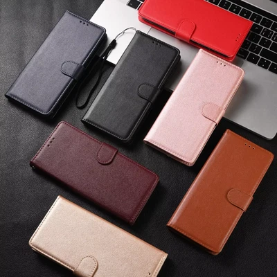 Leather Flip Wallet Case For Xiaomi Redmi Note 13 12 11 10 9 8 Pro Max Funda UK