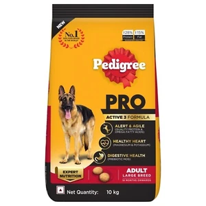 Pedigree PRO Adult Dry Dog Food for Large Breed Active Dog, 10kg Pack - Bild 1 von 5