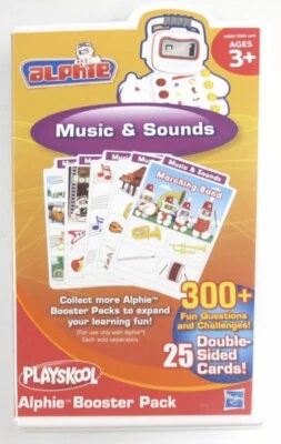 Hasbro Playskool Alphie Booster Pack ‑ Music & Sounds  - 25 Double Sided Cards - Image 1 of 2