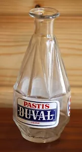 VINTAGE 17cm Duval Carafe - Vintage French Glass Water Bottle Pastis 51 Gift - Picture 1 of 5