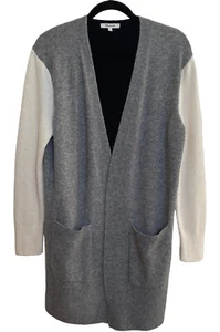 Madewell Kent Cardigan Sweater SZ Small Colorblock Wool Alpaca Longline Cozy - Picture 1 of 4