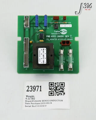 23971 FUSION SEMICONDUCTOR PCB, CO2 MONITOR INTERFACE BOARD, 28851 288261 - Image 1 of 4