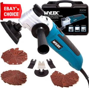 300W Oscillating Multi Tool Electric Cutter Sander 6 Speed Accessory Kit Case - Picture 1 of 12