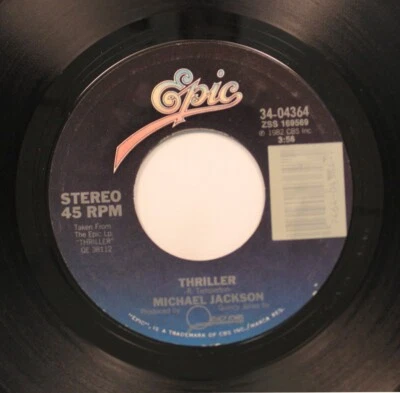 Halloween 45 Michael Jackson - Thriller / Can'T Get Outta The Rain on Epic - Image 1 of 2