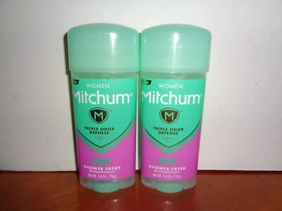 Lote de 2 gel antitranspirante/desodorante Mitchum para mujer ducha fresco 3,4 OZ cada uno Foto 1 de 2
