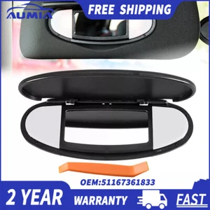 For BMW mini R55 R56 R60 2007-2014 2008 Black Car Sun Visor Mirror Cover Durable - Picture 1 of 9