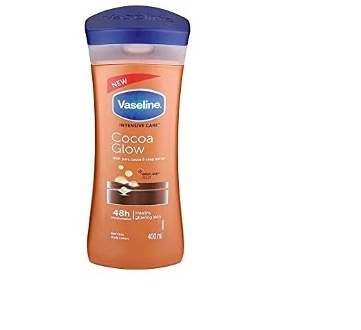 Vaselina Cuidado Intensivo con Brillo de Cacao Puro y Manteca de Karité Loción Corporal 400 ml Foto 1 de 1